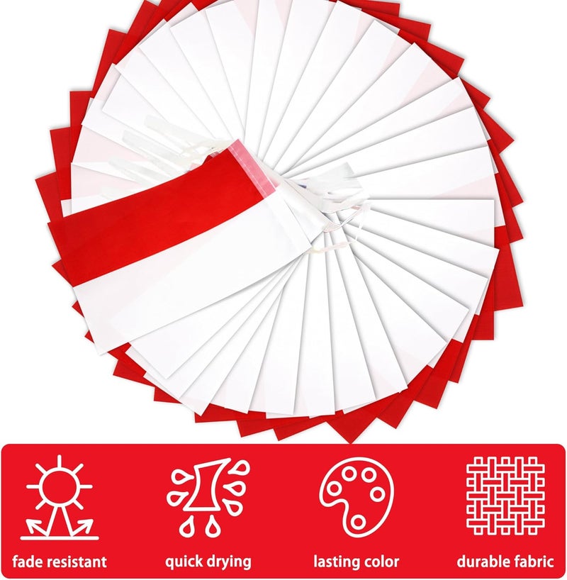 MVPRING Poland String Flag Pennant Banner, Small Mini Polish Flags Bunting Banner, National Country Decoration for School, Party, Sports Events, Patriotic Festival, 33 Feet 30 Flags - Image 4